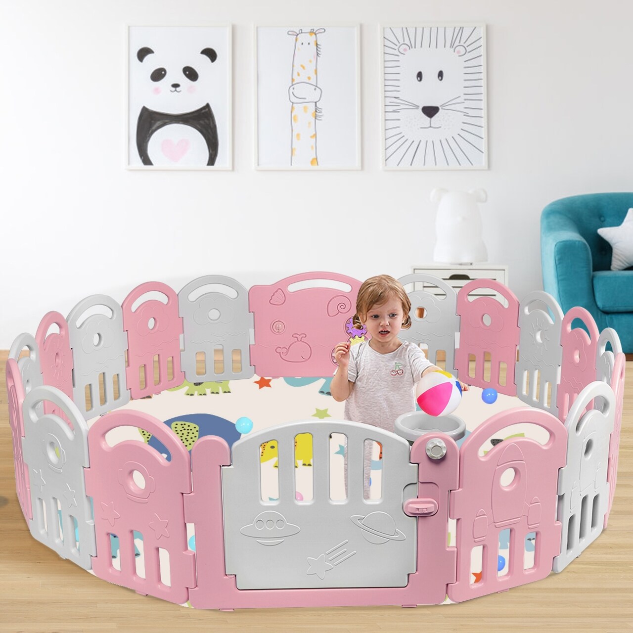18 panel baby hot sale playpen